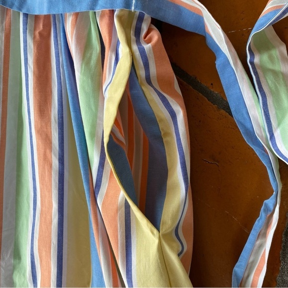 NEW DRAPER JAMES RSVP Off Shoulder Ruffle Sleeve Striped Midi Dress Size 3X - Picture 6 of 11